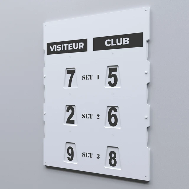Manual 60 X 80 cm Sports Scoreboard Indoor Outdoor All Weather Use for Padel Tennis Basketball Handball-Sports Court Equipment