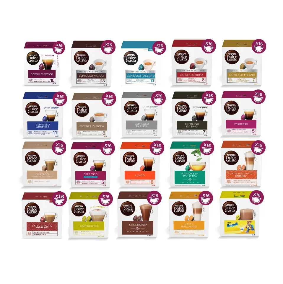 Nescafes Dolce Gusto Cafe Au Lait кофейные стручки 16 упаковок