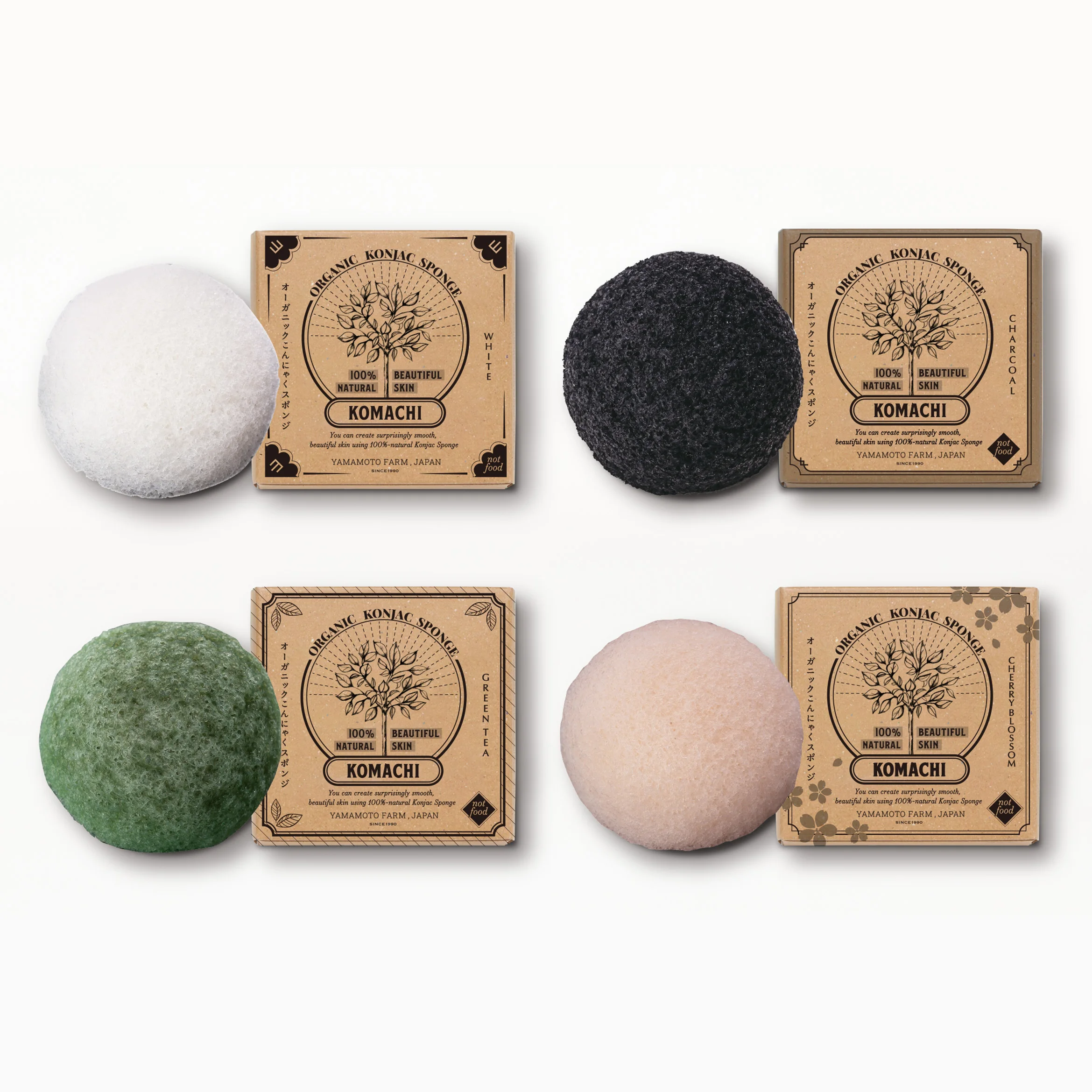Japanese wholesale organic ultra soft exfoliating konjac body sponge