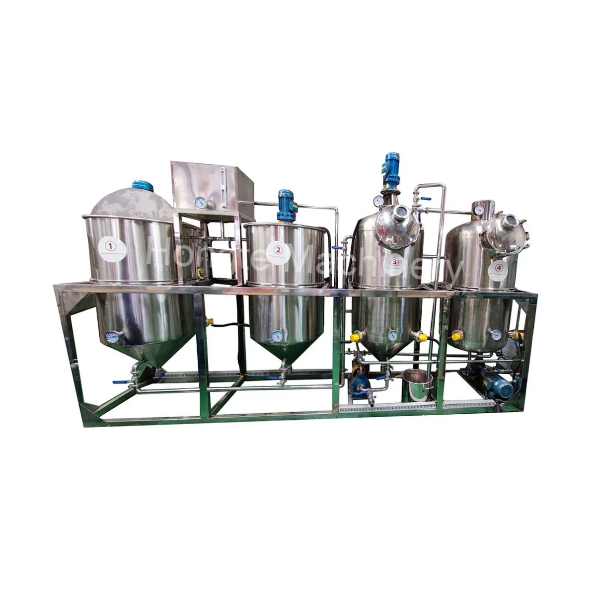 Customized 1-200TPD Crude oil refinery equipment oil refine production line oil press