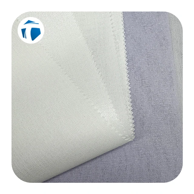 Custom Polyester Woven Bonded Baseball Cap Inner Support Shirt Collar Interlining Fabric