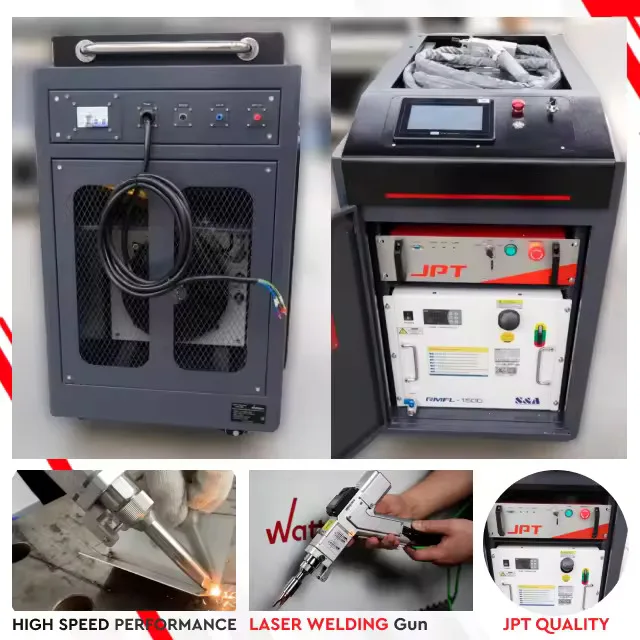 Wattsan 4-in-1 Raycus Multiple Welding Machine 1500w 2000w 3000W 4 in 1 Handheld Laser Weld 1090x650x1080 mm