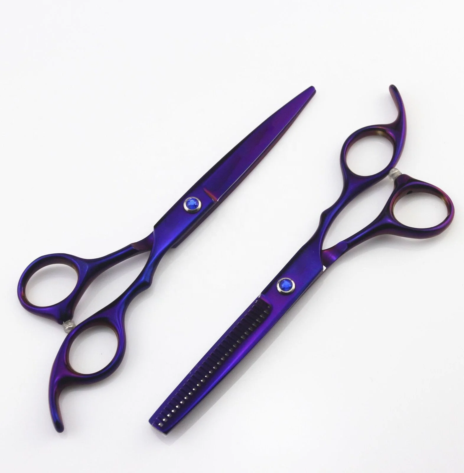 Professional 6.0 Inch Flat Hairdressing Scissors Combs Beauty Barber Stainless Steel Scissors Haircut Design Stainless