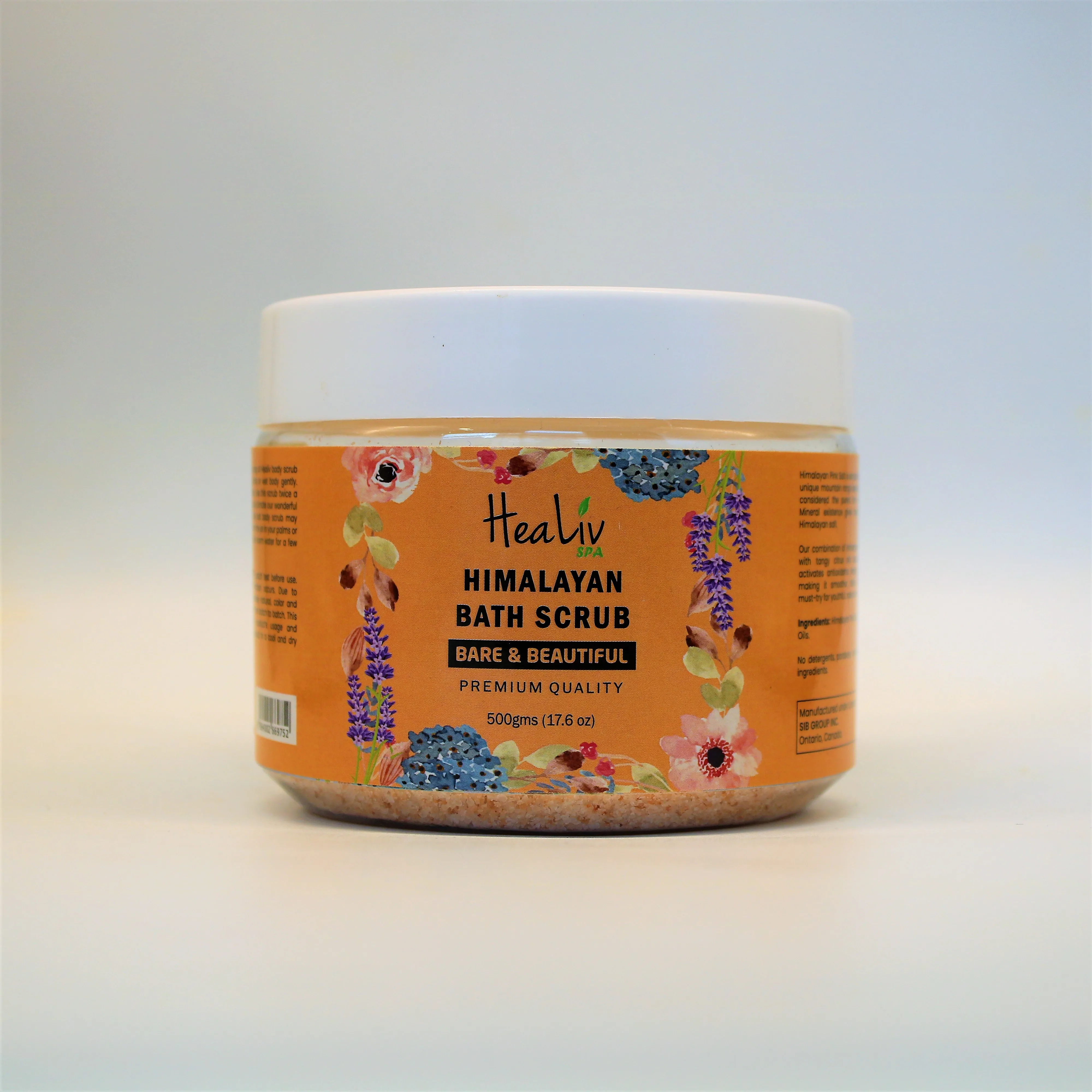 Bare & Beautiful Himalayan Salt Bath Scrub Spa & wellness products by Sana Naturals Premium quality exfoliate refresh revive