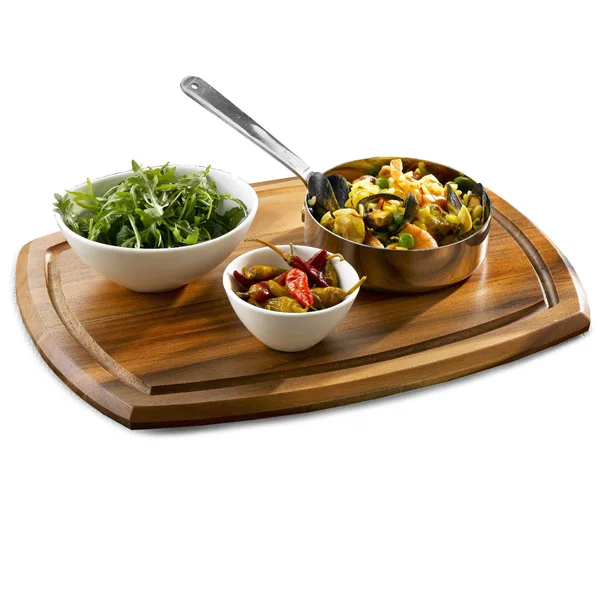 Serving Platter for Snacks Set Food Pizza sizzler Serving serve ware Platter for Dining Table Wooden Crockery Plate Tray