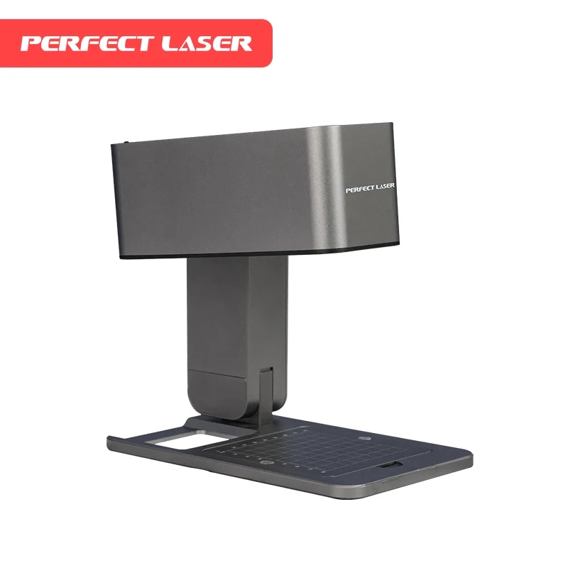 New micro mobile phone controlled foldable fiber laser engraving machine for coating metals and non-metals