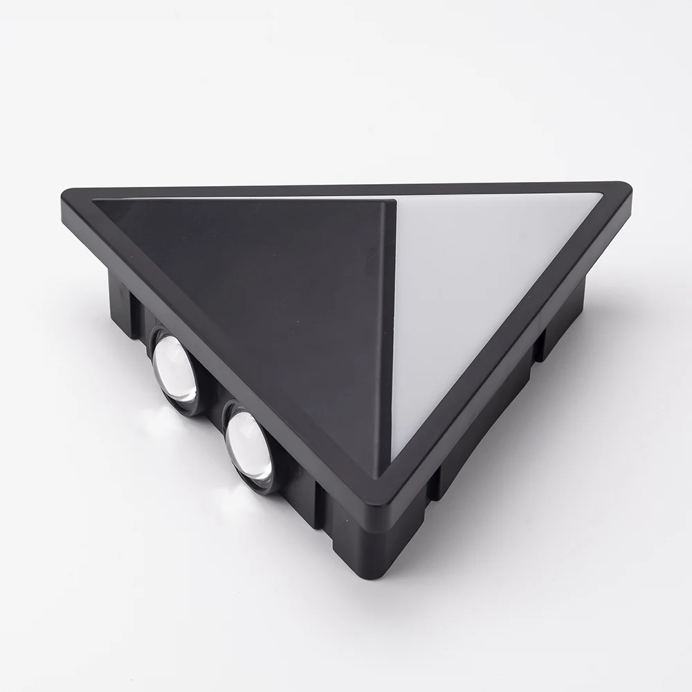 The new product comes into the market, and the triangle two-color motion sensor lamp is used in the corridor bedroom