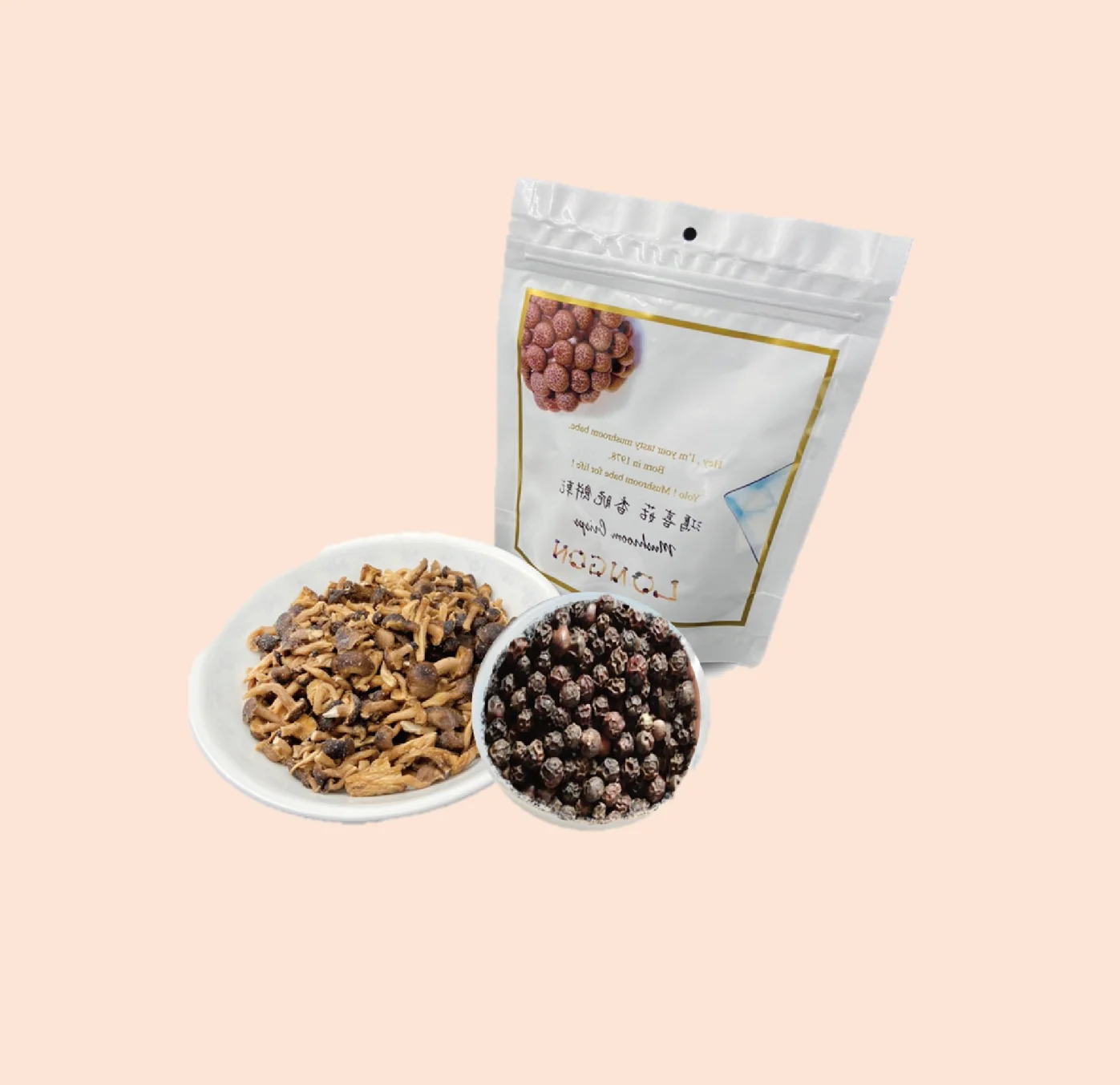 fruit & vegetable snacks salty peppery shimeji mushroom chip