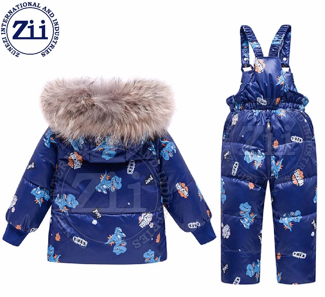 2023 New Design Custom Made Puffer Overalls Children Suit Wholesale Puffer Overalls Children Suit