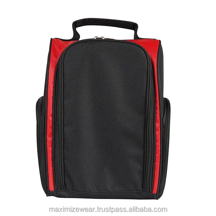 Custom Logo  Waterproof Zipper Golf Shoe Bag Golf Shoes Bag Golf Accessory Travel Bags