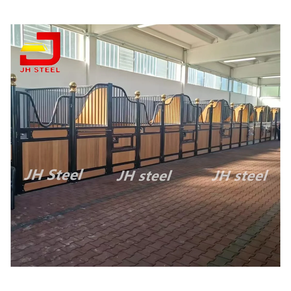 Hot sale bamboo stalls kit easy installing metal durability stall horse stable stall