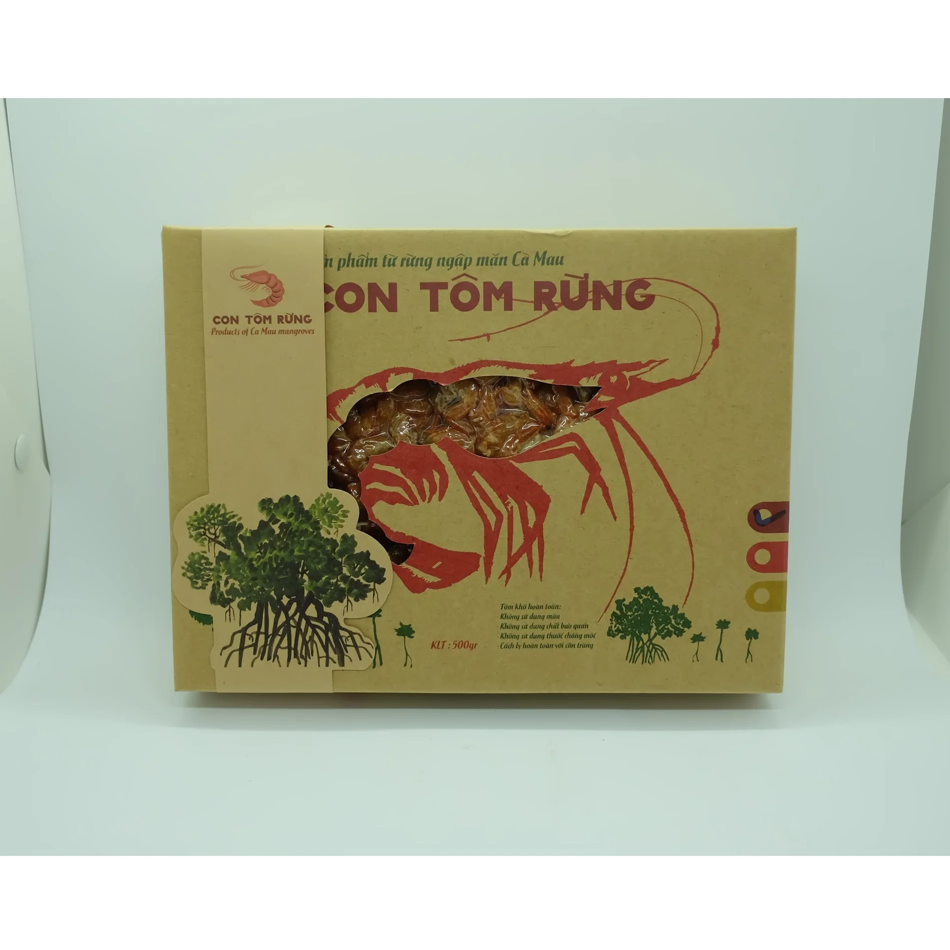 Headless Seafood 100% Fresh Skinless 500g Snack Air Processing 5 months Shelf Life Traditional Red Dried Shrimp from Vietnam