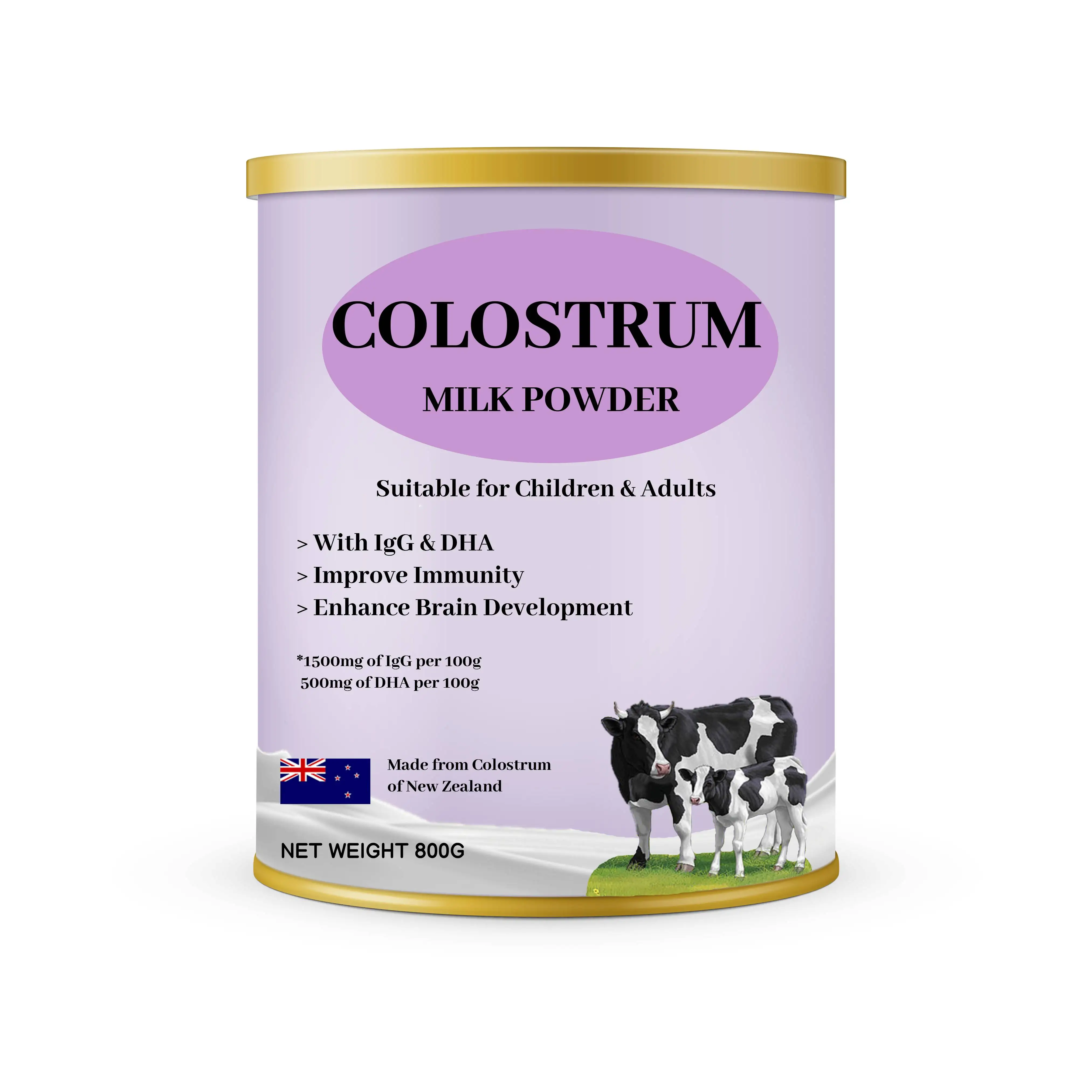 Wholesales Supplier Higher Grade Sterilized Colostrum Dried Whole Milk Powder in 800g Tinned Packaging Suitable For Children