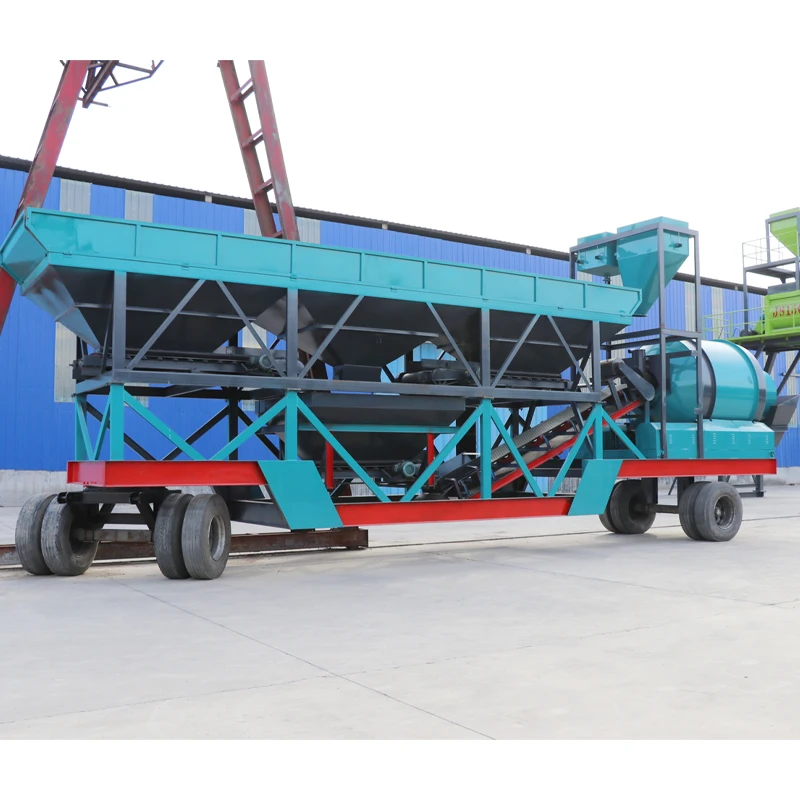 Mobile Continuous Asphalt Mixing Plant Good Quality 120m3/h Concrete Batch Mixer High Efficiency Bitumen Batching Plant
