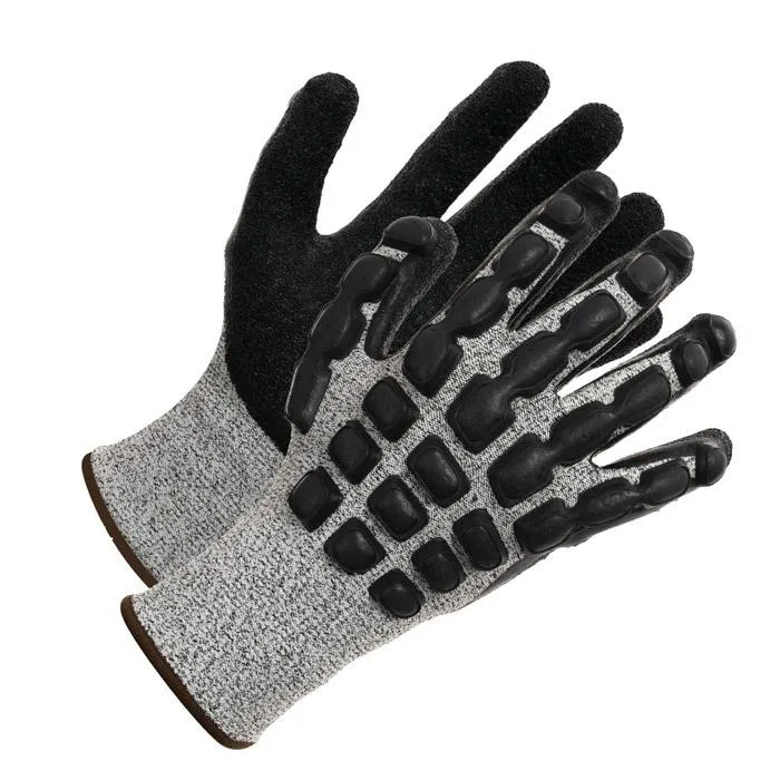 Anti-vibration Glove Safety Nylon Liner Foam Latex Hand Gloves For Work  Safety Wear-resisting Machinist Working Gloves