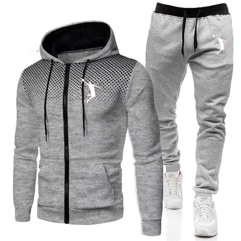 custom mens 2 piece cargo pants set tracksuits