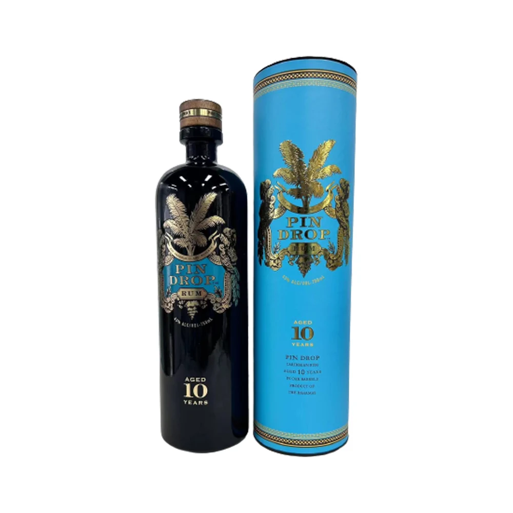 Bottle Rum Custom Printing Standard Paper Tubes Glass Bottles 750ML 1L 1.75L 700ML 375ML 500ML Medallion Vodka Rum Gin Whiskey