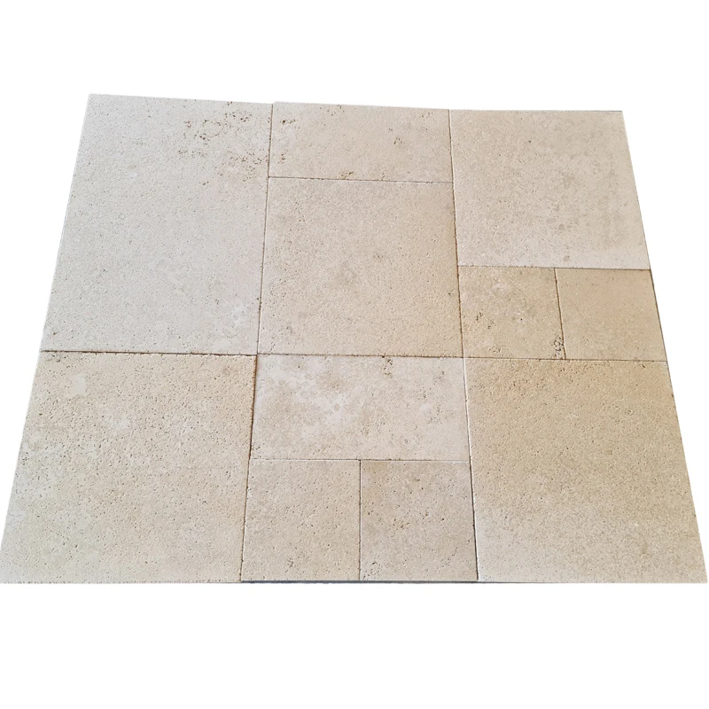 2024 Navona Classic Travertine Premium 1,2cmxFrench Pattern Set Filled&Honed Matt Made in Turkey indoor&outdoor decoration tiles