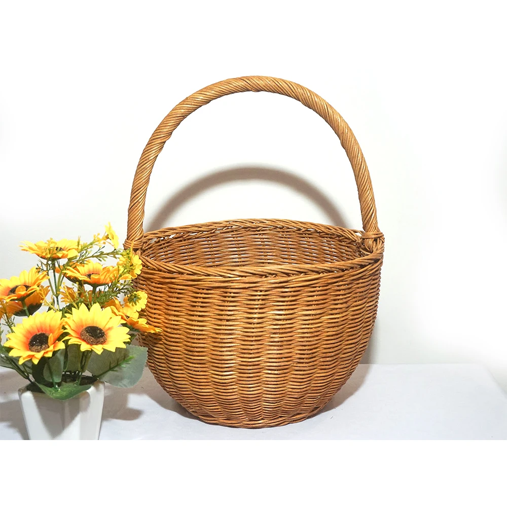 Best Price Eco Friendly Handmade 100% Natural Material Good Price Customized Order Fashionable Rattan Basket From Vietnam