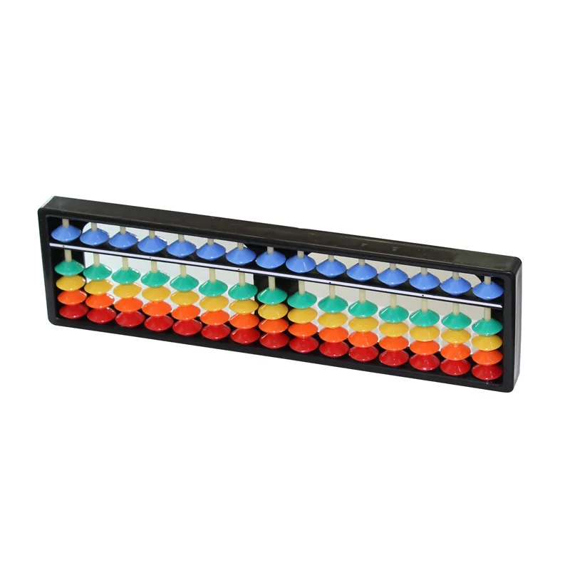 15 Rods Traditional Chinese Abacus Plastic Soroban Educational Toys Caculating Tool