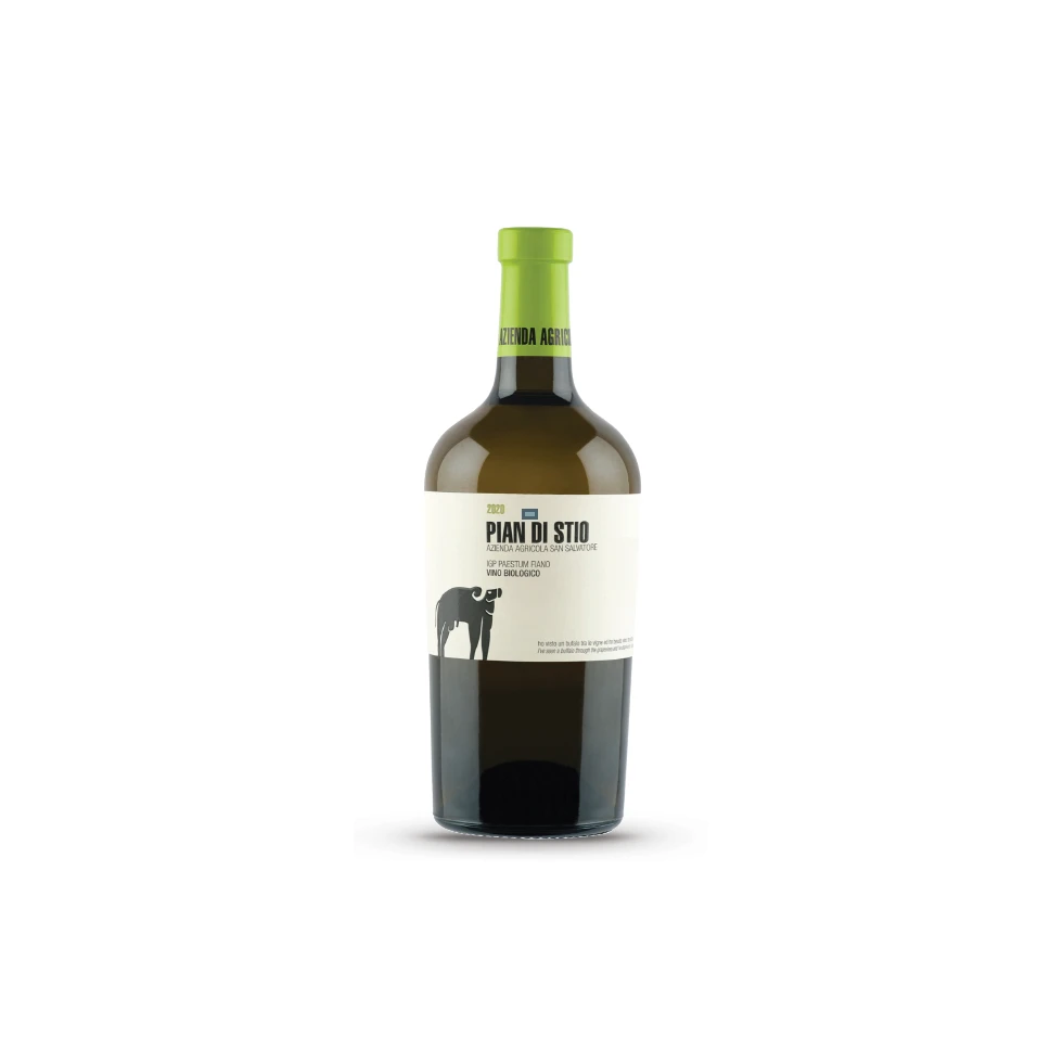 Top Quality PIAN DI STIO IGP Paestum Fiano Organic 2020 750ml alcohol 13% italian white table wine for sell