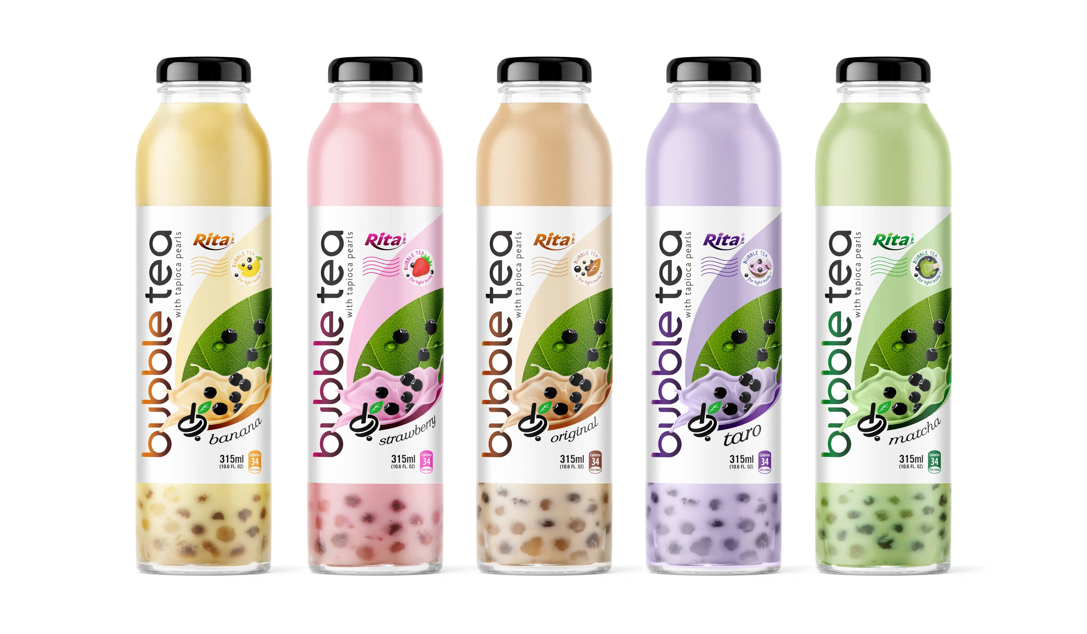 Free Sample OEM/ ODM 315ml Original Bubble Tea  Drink With Tapioca Pearls OEM Brand High Quality Thai flavor Bubble Tea Drink