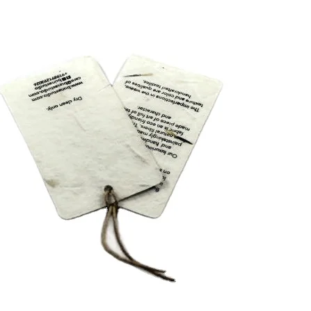 Eco Friendly Recycled Fashion Garment Paper Hang tags Custom Clothing Label Hang Tag USA UK CANADA