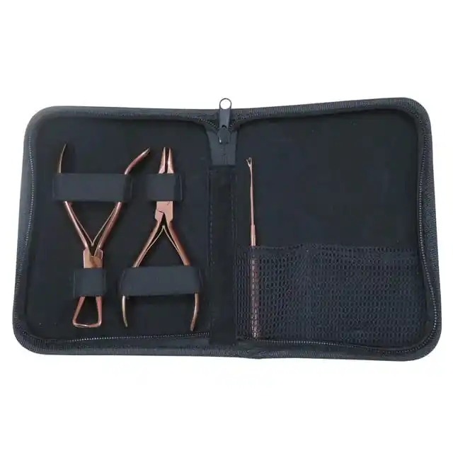 Pro Hair Extension Tools Kit Hook Tools Kit For Micro Nano Rings Fitting Beading