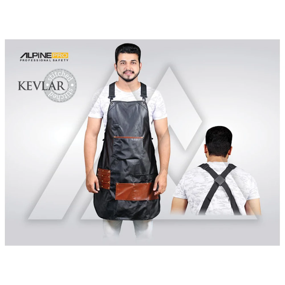 Custom Welder Apron Heat Insulation Cowhide Leather Welding Fire Protection Custom Logo Design Leather Apron For Men