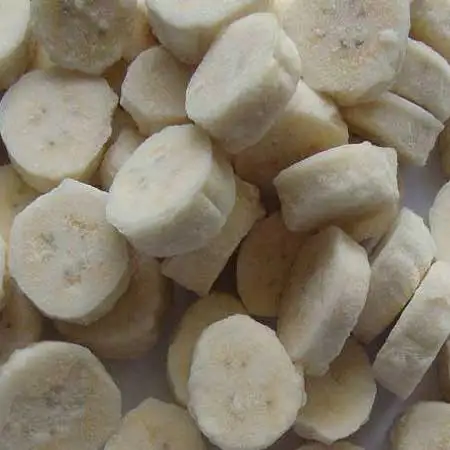 ISO HACCP Certification 100% Natural color Sliced Frozen Fruit IQF Banana From Vietnam For Export