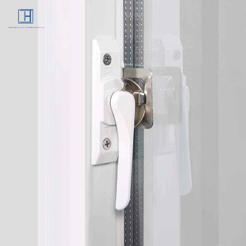 European design UPVC windows double glazed casement PVC sliding windows