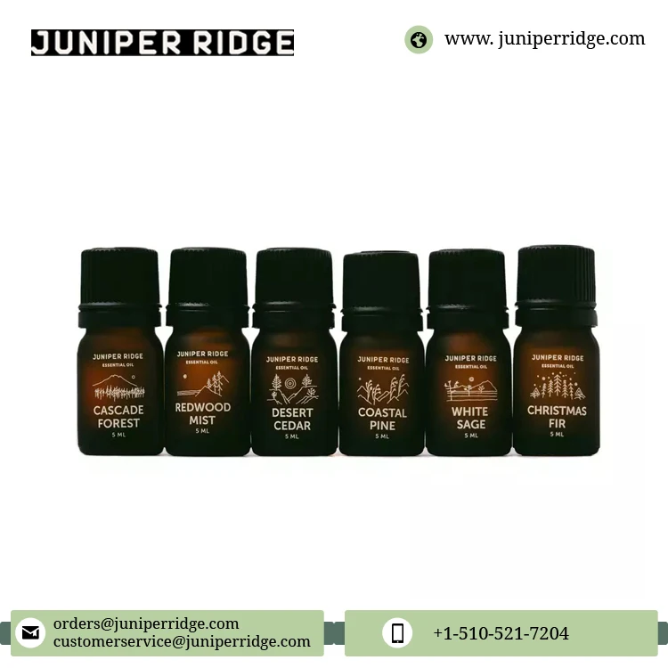 100% Pure and Organic Wonderful Combo Set of High Quality Natural Essential Oil 5 - Pack Gift Set for Sale