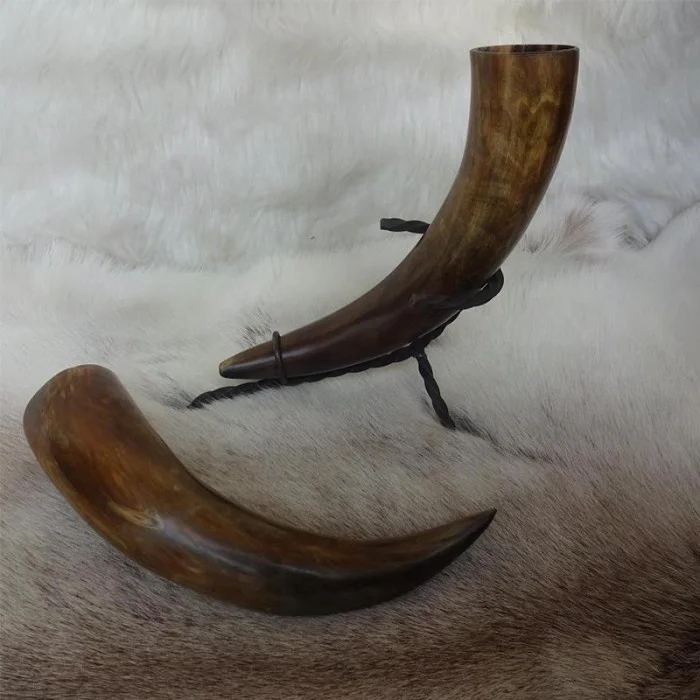 High Quality Wholesale Viking Drinking Horn Natural Eco-Friendly Beer Mugs Exporter Supply for Parties