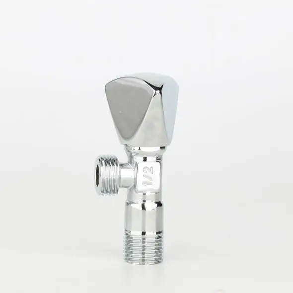 Factory direct brass chrome angle valve 1/2 for bathroom accessories