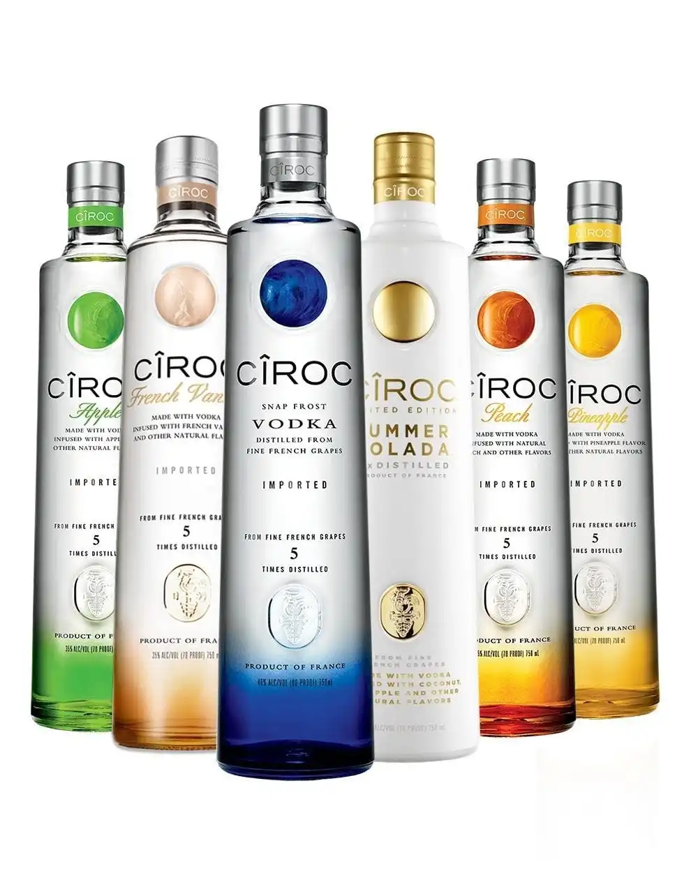 Оптовая продажа водка CIROC 375 мл 750 приготовлена из водки с натуральными вкусами по всему