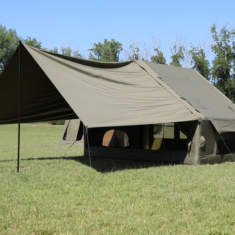 outdoor camping hiking inflatable tent 4-6 person travel  party windproof luxury inflatable tent