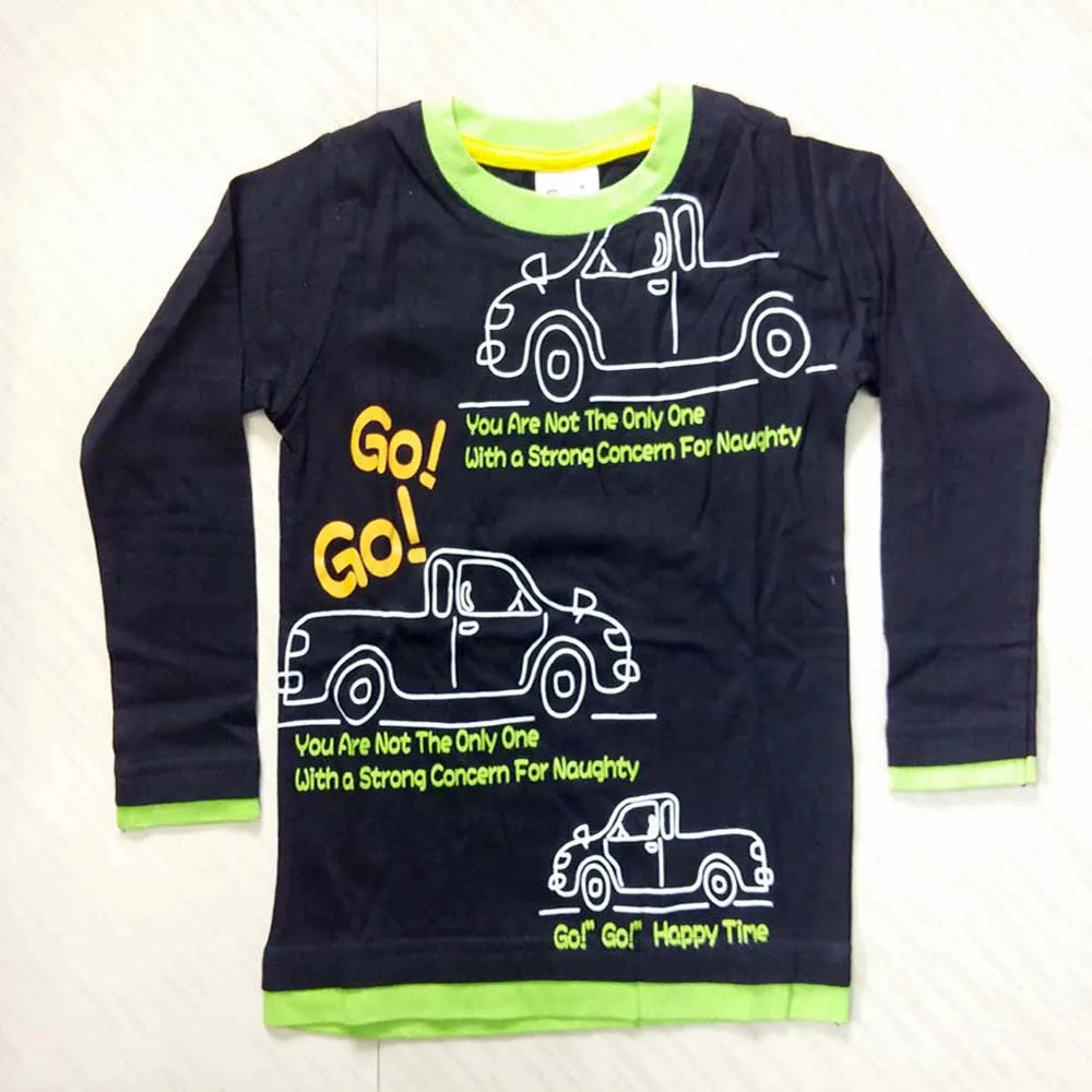 Children clothing wholesale custom baby kids clothes long sleeve t shirt