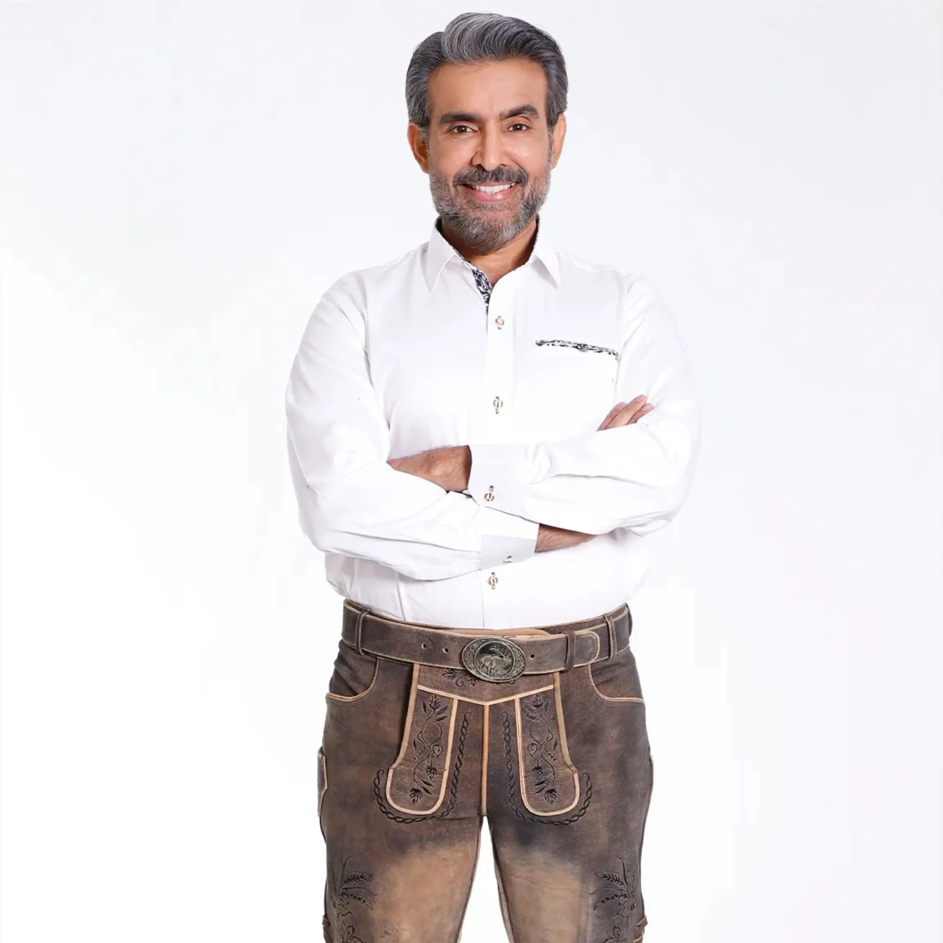 Custom Bavarian Leather Shorts  Traditional German Lederhosen with Embroidery for Oktoberfest and Cultural Festivals