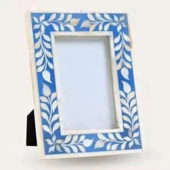 modern photo frame Handmade MDF Picture Frames for Family Photos beautiful handcrafted resin bone inlay frames