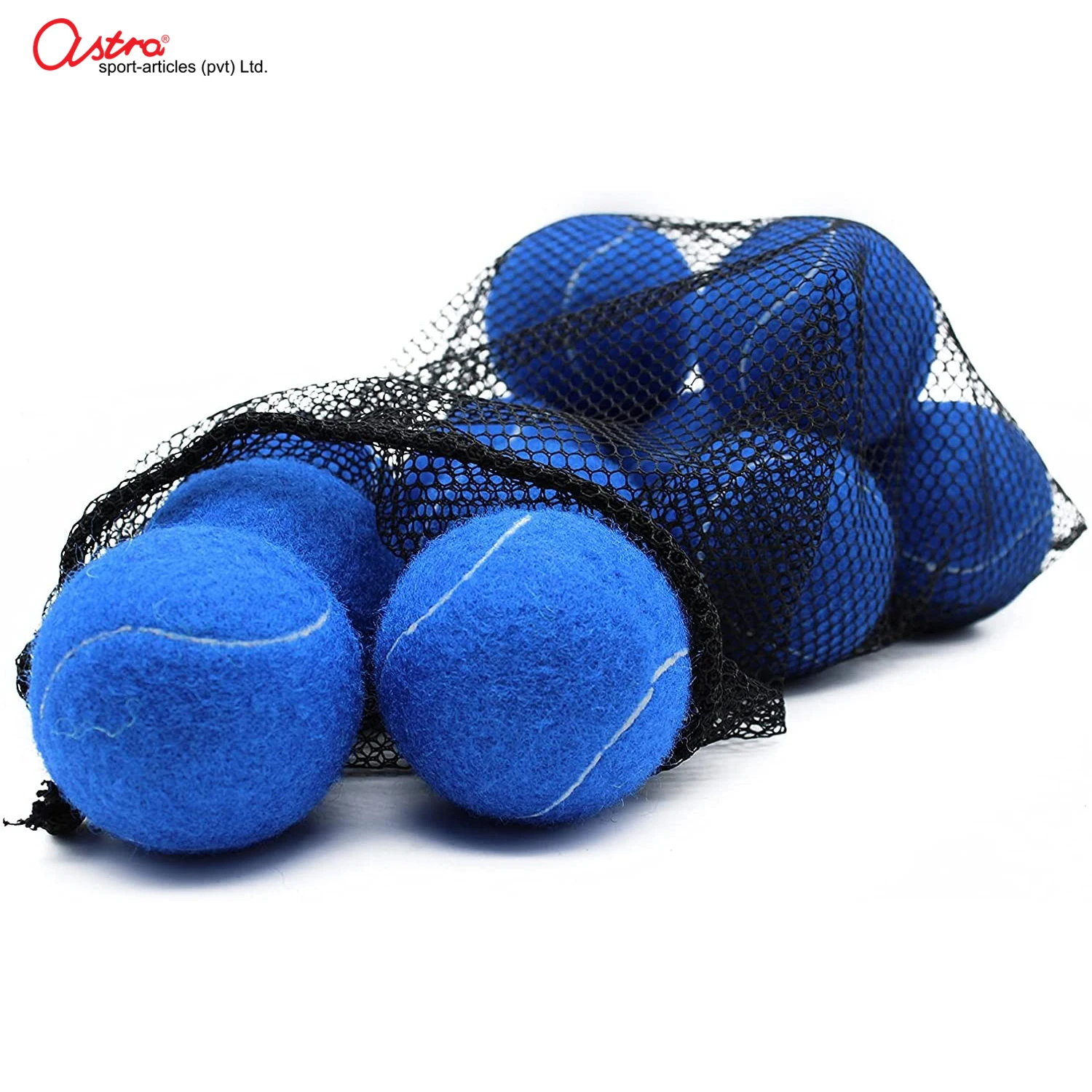 Solid Blue Color High Quality Advanced Training Tennis Balls with Mesh Bag Sports Practice Balls Playing Tennis balls