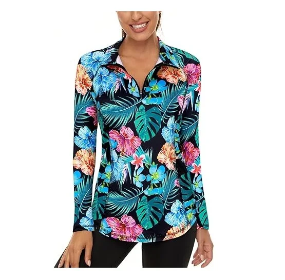 Moisture Soaking Long Sleeves Clothing Printed Ladies Equestrian Shirt Breathable English Horse Racing Products from India