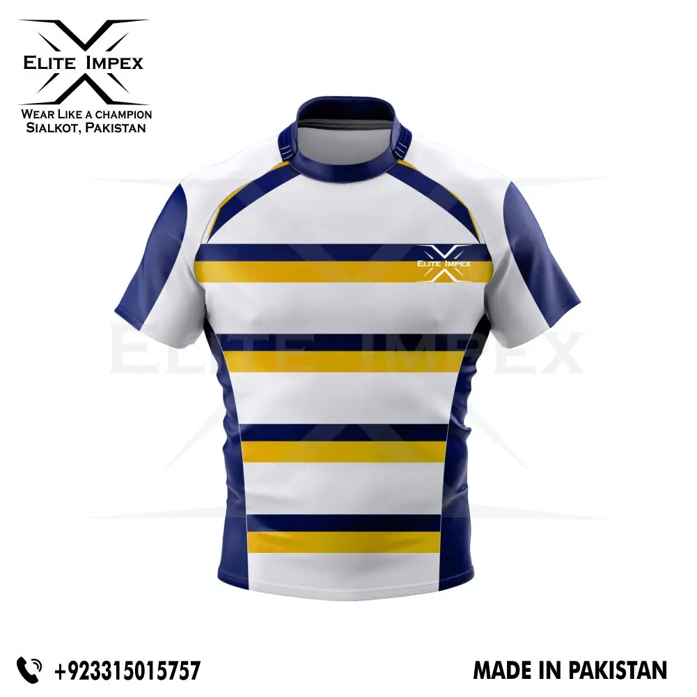 Design Your Custom Team Wear Custom Printing Rugby Uniform Factory Made Wholesale Price Quick Dry Rugby Uniform