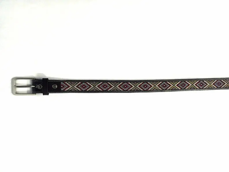 Best Quality Custom Made Genuine Western Leather Beaded Belt With Stud Design Manufacturer Exporter From India man and woman