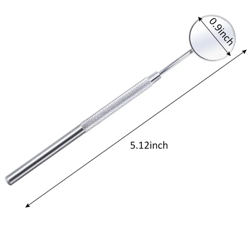 Dental Orthodontic Image Reflector Double-Sided Glass Mirror 5pcs Photographic Image Mouth Stainless Steel Reflector