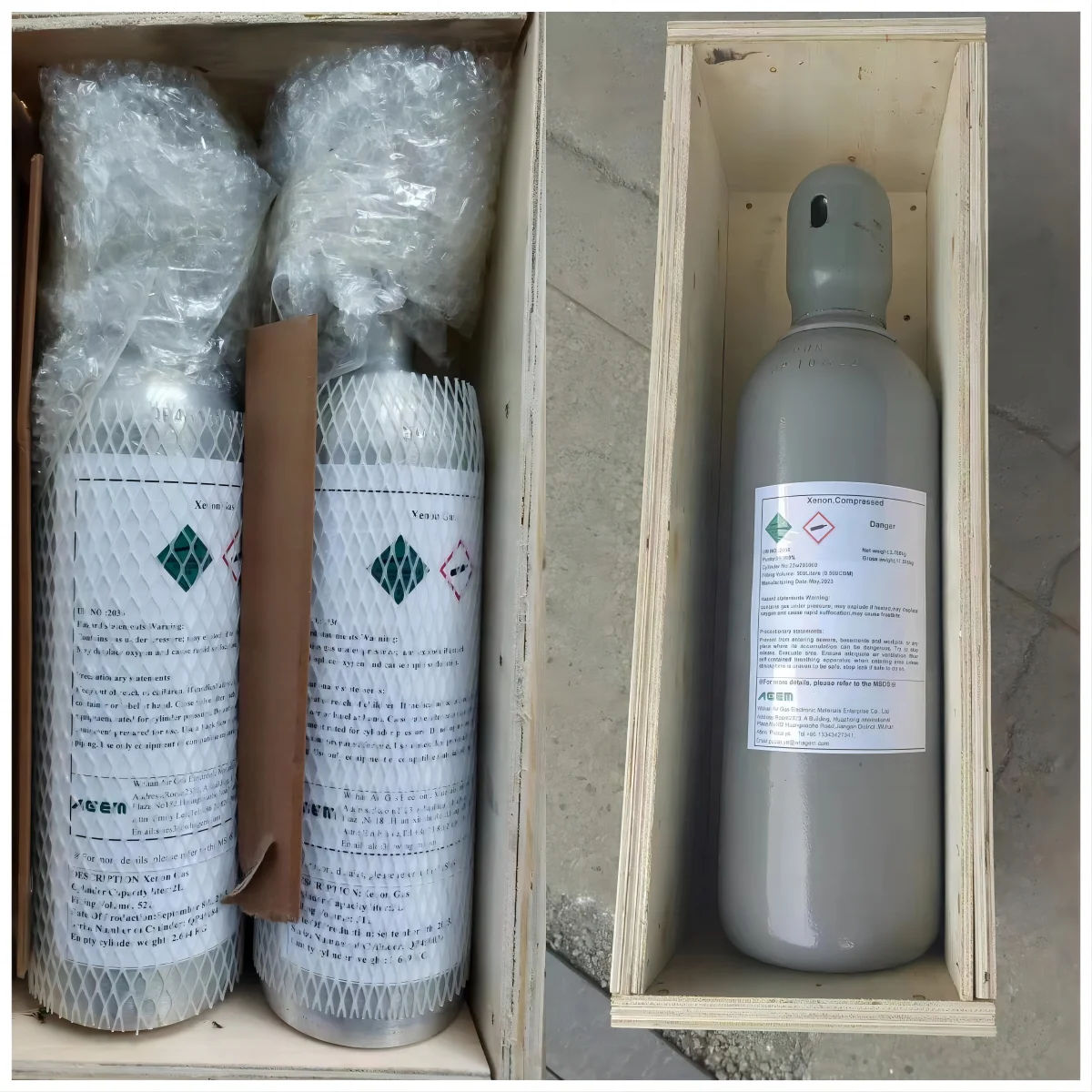 Ксеноновый цилиндр сжатого газа 10L 50L 100L редкий газ ксенон для продажи