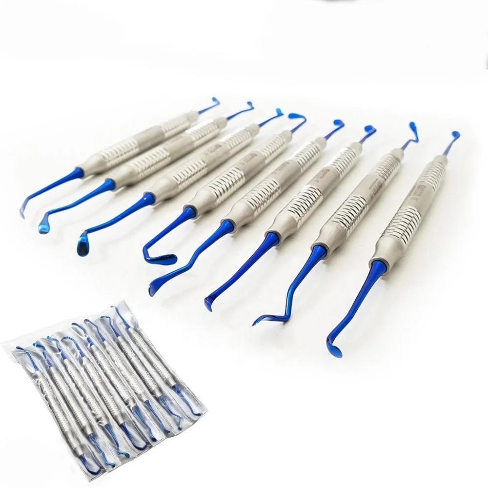 Sinus Lift Instruments Set of 8 Kit Implant Dental Titanium Polished Coated  Dental Endodontic Surgery Instruments