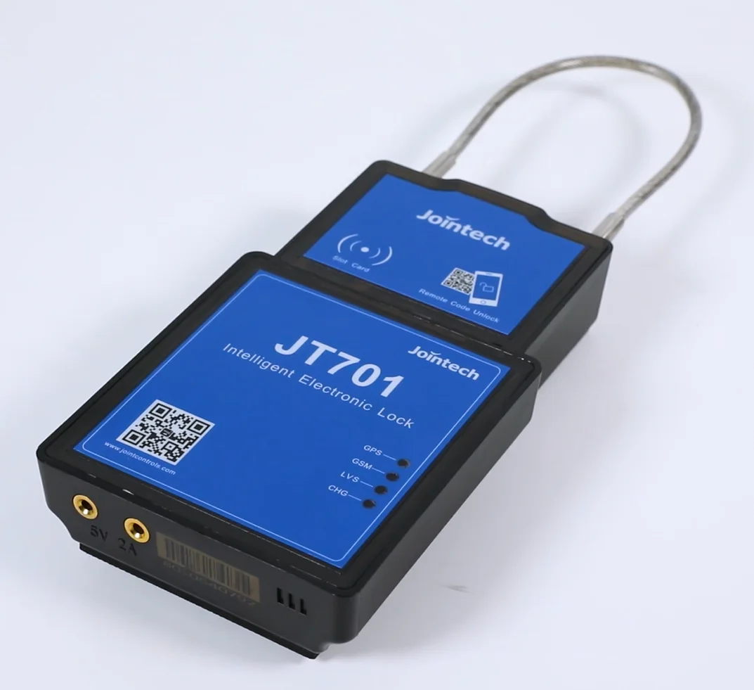 Jointech Jt701 Gps Device 4G Long Cables Can Van Track  Gps Tracking Container Padlock With Alarm