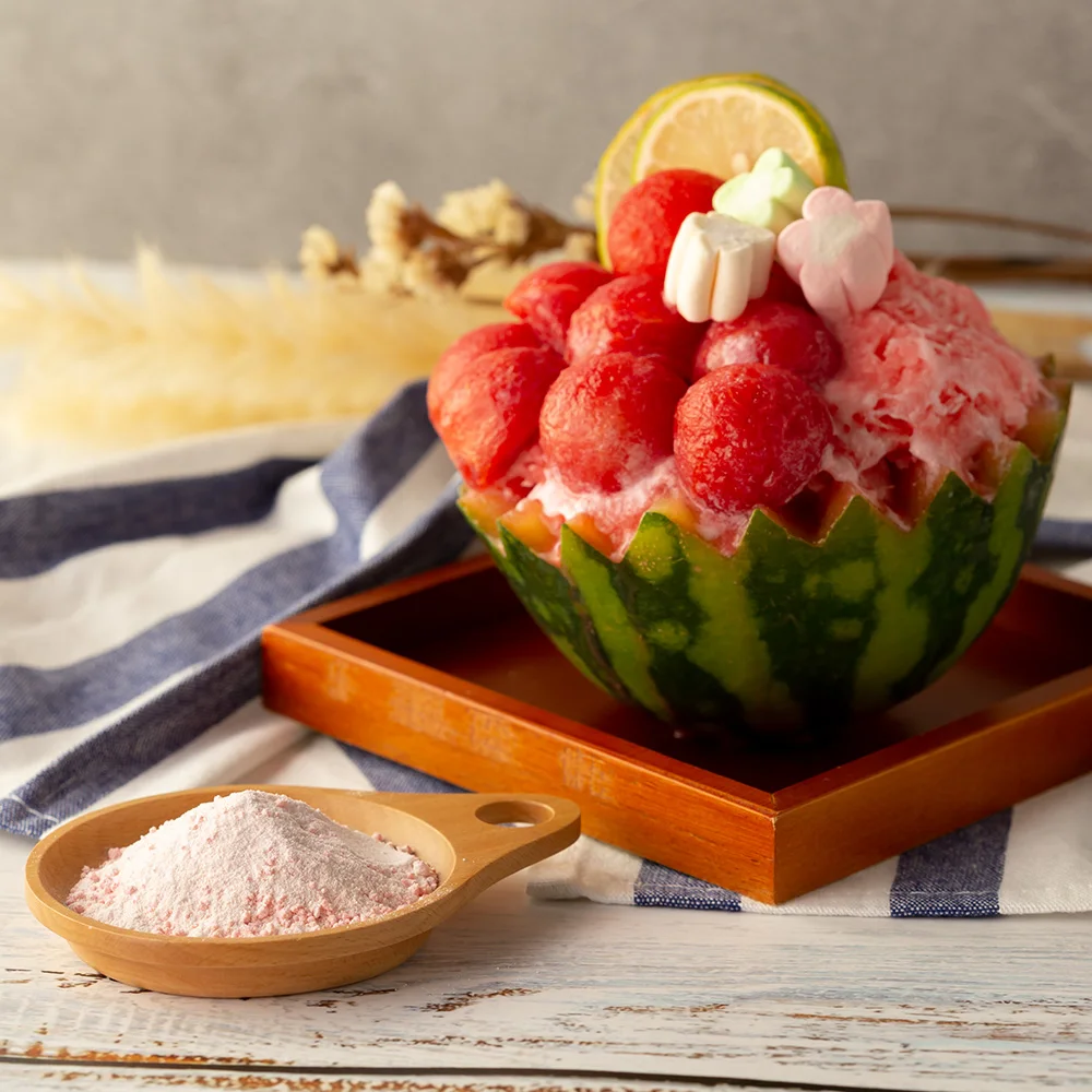 Лидер продаж арбузный Снежный ледяной порошок тайваньский мешок для мороженого упаковка гладкая пудра смесь Китай торговля 20% 1 кг 1:7