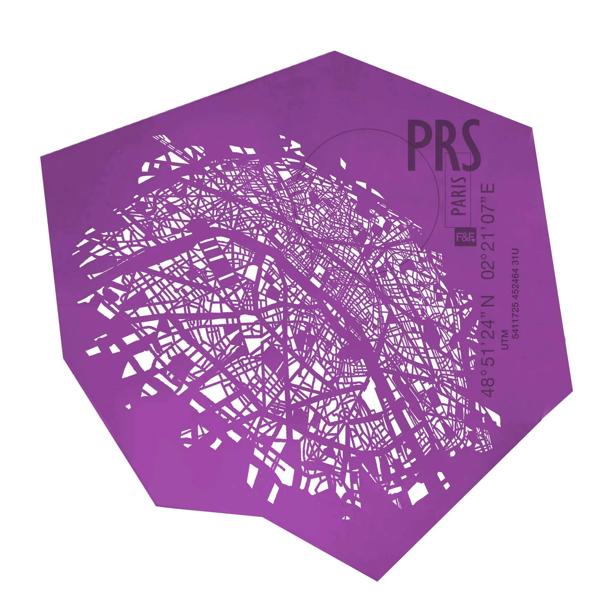 Top quality Italian art designed wall maps made in urban leather Paris for apartment, hotel