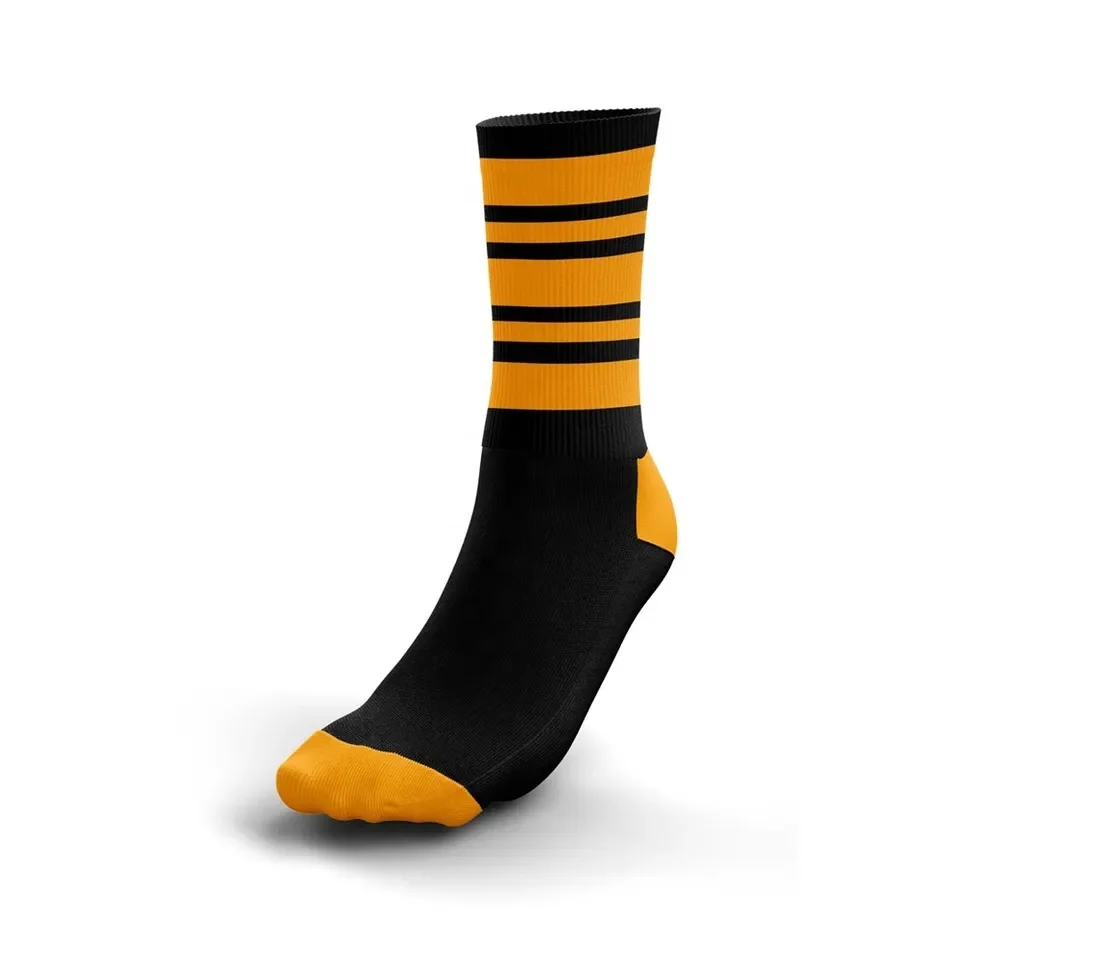 Wholesale Custom Gaa Socks Gaelic Football Socks 100 Cotton Nylon Men Sports Crew Long Socks